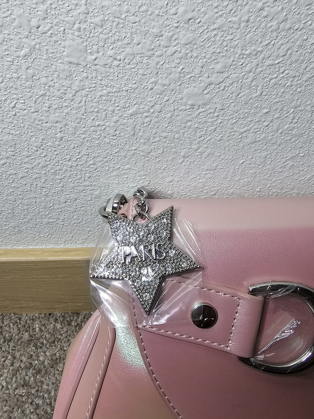 Paris Hilton Iridescent Pink Shoulder Bag - Picture 3 of 7